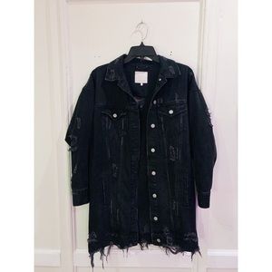 Zara Distressed Denim Jacket